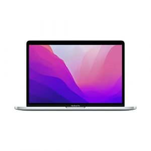 2022 Apple MacBook Pro laptop with M2 chip: 13-inch Retina display, 8GB RAM, 256GB SSD storage, Touch Bar, backlit keyboard, FaceTime HD camera; Silver 
