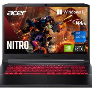 Acer Nitro 5 AN517-54-79L1 Gaming Laptop | Intel Core i7-11800H | NVIDIA GeForce RTX 3050Ti Laptop GPU | 17.3" FHD 144Hz IPS Display | 16GB DDR4 | 1TB NVMe SSD | Killer Wi-Fi 6 | Backlit KB | Win 11
