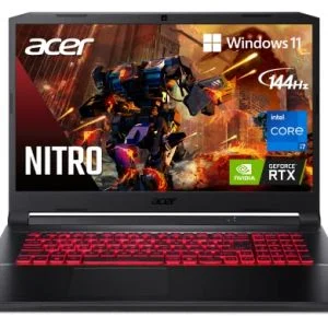 Acer Nitro 5 AN517-54-79L1 Gaming Laptop | Intel Core i7-11800H | NVIDIA GeForce RTX 3050Ti Laptop GPU | 17.3" FHD 144Hz IPS Display | 16GB DDR4 | 1TB NVMe SSD | Killer Wi-Fi 6 | Backlit KB | Win 11