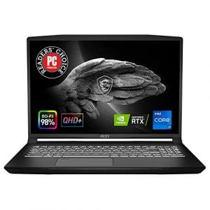 MSI Creator M16 16" Content Creation Laptop: Intel Core i7-12650H RTX 3060 32GB 1TB NVMe SSD, QHD+ 16:10 60Hz 100% DCI-P3, 180-Degree Lay-Flat, Cooler Boost Trinity+, Win 11: Black A12UEV-468