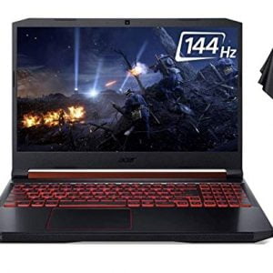 2021 New Acer Nitro 5 Gaming Laptop, Intel 6-Core i7-9750H Up to 4.5 GHz, 15.6" FHD IPS 144Hz Display, NVIDIA GeForce RTX 2060, 16GB DDR4, 1TB NVMe SSD, Backlit Keyboard, Win 10 + Oydisen Cloth