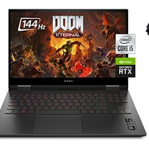 2021 Newest HP OMEN 15 Gaming Laptop, 15.6" FHD 144Hz IPS Display, Intel Core i5-10300H, NVIDIA GeForce RTX 3060, 16 GB DDR4 RAM, 1 TB PCIe NVMe SSD, Backlit KB, WiFi 6, Mini DP, HDMI, Windows 10 Home