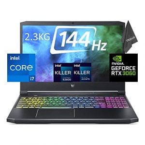 5th Blade Cooling Technology - Acer Predator Helios 300 15.6" FHD 144Hz 3ms Gaming Laptop - Intel Core i7-11800H - NVIDIA RTX 3060- 2.3KG - Thunderbolt 4- w/Cloth (32GB RAM | 1TB PCIe SSD | 2TB HDD)