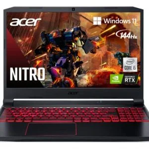 Acer Nitro 5 AN515-55-53E5 Gaming Laptop | Intel Core i5-10300H | NVIDIA GeForce RTX 3050 Laptop GPU | 15.6" FHD 144Hz IPS Display | 8GB DDR4 | 256GB NVMe SSD | Intel Wi-Fi 6 | Backlit Keyboard