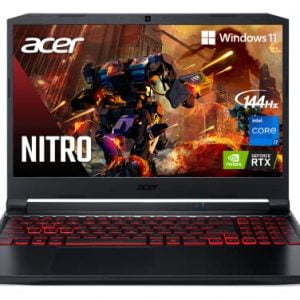Acer Nitro 5 AN515-57-79TD Gaming Laptop | Intel Core i7-11800H | NVIDIA GeForce RTX 3050 Ti Laptop GPU | 15.6" FHD 144Hz IPS Display | 8GB DDR4 | 512GB NVMe SSD | Killer Wi-Fi 6 | Backlit Keyboard