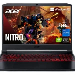 Acer Nitro 5 AN515-57-79TD Gaming Laptop | Intel Core i7-11800H | NVIDIA GeForce RTX 3050 Ti Laptop GPU | 15.6" FHD 144Hz IPS Display | 8GB DDR4 | 512GB NVMe SSD | Killer Wi-Fi 6 | Backlit Keyboard