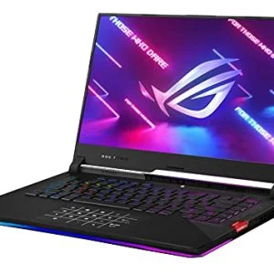 ASUS ROG Strix Scar 15 (2021) Gaming Laptop, 15.6” 300Hz IPS Type FHD, NVIDIA GeForce RTX 3080, AMD Ryzen 7 5800H, 16GB DDR4, 1TB SSD, Opti-Mechanical Per-Key RGB Keyboard, Windows 10, G533QS-DS76
