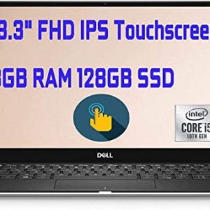 Dell XPS 13 7390 Laptop Computer 13.3" FHD IPS Touchscreen Intel Quad-Core i5-10210U (Beats i7-8550U) 8GB DDR4 128GB PCIe SSD Backlit KB FP MaxxAudio Win 10