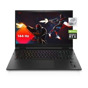 Omen 17 Gaming Laptop, NVIDIA GeForce RTX 3060, Intel Core i7-11800H, 16 GB RAM, 512 GB SSD, 17.3” Full HD 144 Hz Display, Windows 10 Home, RGB Keyboard, Long Battery Life (17-ck0010nr, 2021)