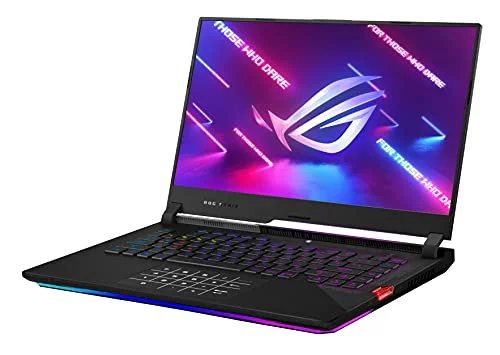 ASUS ROG Strix Scar 15 Gaming Laptop, 15.6" 300Hz IPS Type FHD Display, NVIDIA GeForce RTX 3080, AMD Ryzen 9 5900HX, 16GB DDR4, 1TB SSD, Opti-Mechanical Per-Key RGB Keyboard, Windows 11, G533QS-DS94