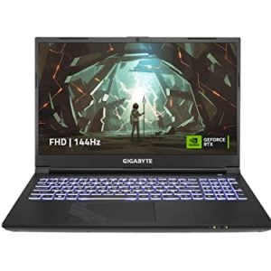 GIGABYTE G5 KF: 15.6" FHD 1920x1080 144Hz, NVIDIA GeForce RTX 4060 Laptop GPU, Intel Core i5-12500H, 8GB DDR4 RAM, 512G SSD, Win11 Home (G5 KF-E3US333SH) Black