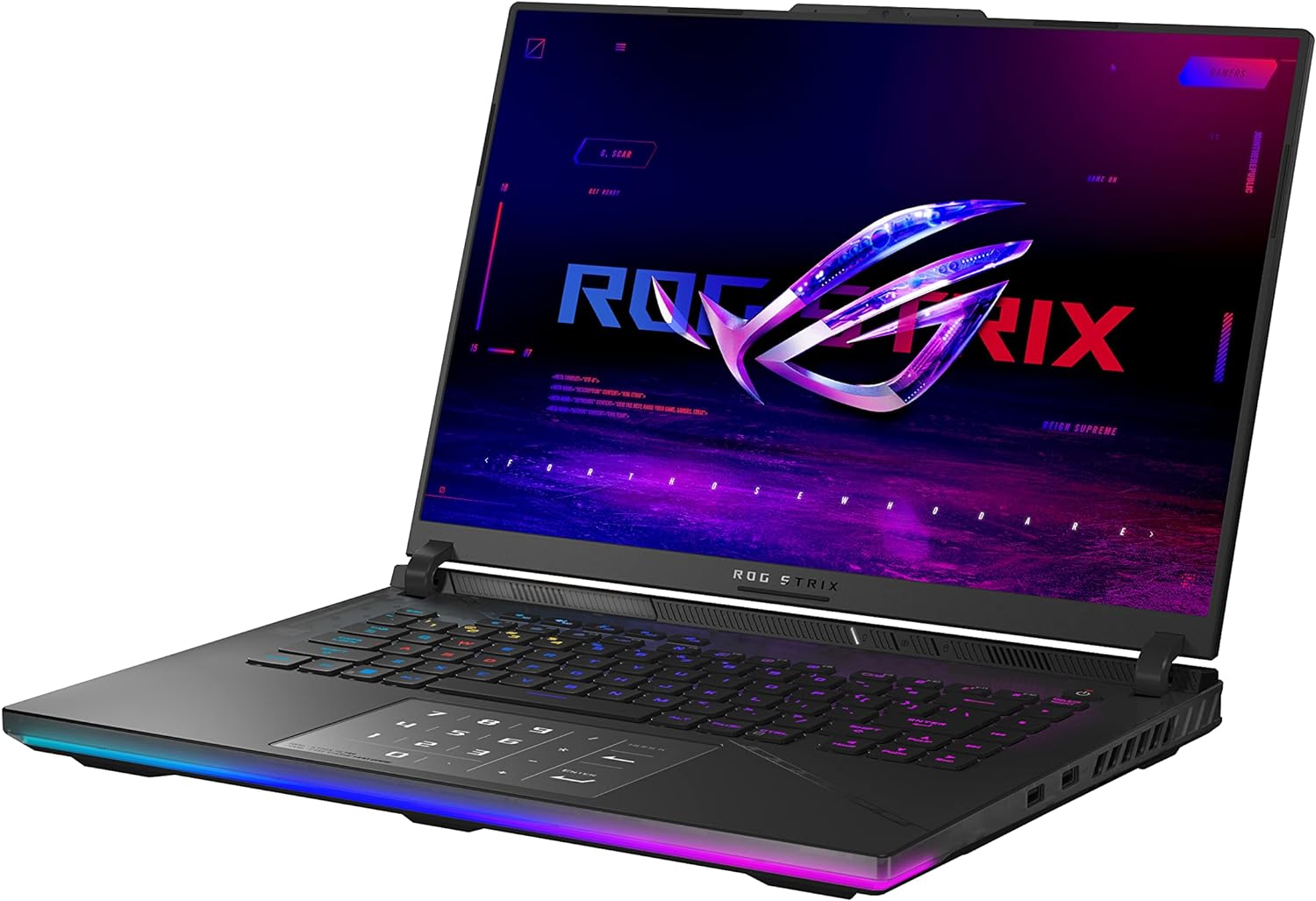 ASUS ROG Strix Scar 16 (2023) Gaming Laptop, 16” Nebula HDR QHD 240Hz/3ms, 1100 nits, Mini LED, GeForce RTX 4090, Intel Core i9-13980HX, 32GB DDR5, 2TB PCIe, Wi-Fi 6E, Windows 11 Pro,Off Black