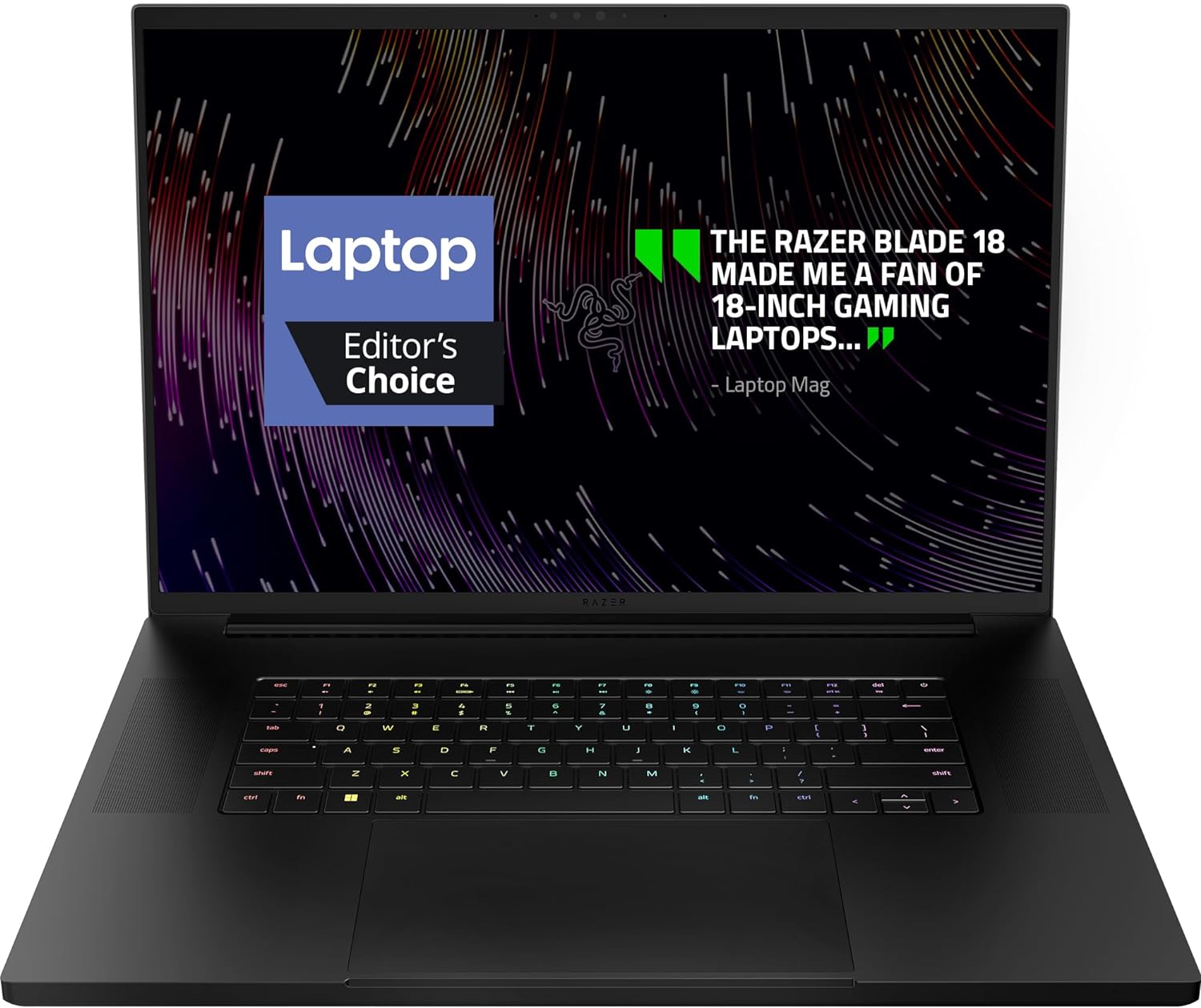 Razer Blade 18 Gaming Laptop: NVIDIA GeForce RTX 4090-13th Gen Intel 24-Core i9 HX CPU - 18" QHD+ 240Hz - 32GB RAM - 2TB SSD - CNC Aluminum - Compact GaN Charger - Windows 11 - Chroma RGB