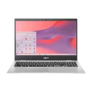 ASUS Chromebook CX1, 15.6" FHD NanoEdge Display, Intel Celeron N4500 Processor, 64GB eMMC Storage, 8GB RAM, ChromeOS, Transparent Silver, CX1500CKA-AS84F