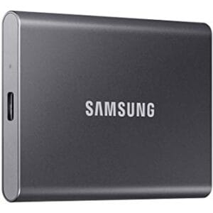 SAMSUNG T7 Portable SSD, 2TB External Solid State Drive, Speeds Up to 1,050MB/s, USB 3.2 Gen 2, Reliable Storage for Gaming, Students, Professionals, MU-PC2T0T/AM, Gray