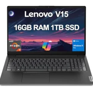 Lenovo Laptop V15 Gen 4 for Business (15.6" FHD Anti-glare, AMD Ryzen 7 7730U (Beat i7-1355U), 16GB RAM, 1TB SSD), Numeric Keypad, Webcam w/Shutter, Ethernet, Win 11 Pro w/AI Copilot, Grey