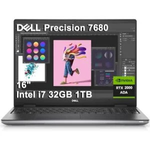 Dell Precision 7000 7680 Mobile Workstation Laptop (NVIDIA RTX 2000 Ada 8GB, 16" FHD+, Intel Core i7-13850HX (> Ultra 7-155U), 32GB LPCAMM2 DDR5, 1TB SSD) Pro Max for Engineer, Designer, Win 11 Pro