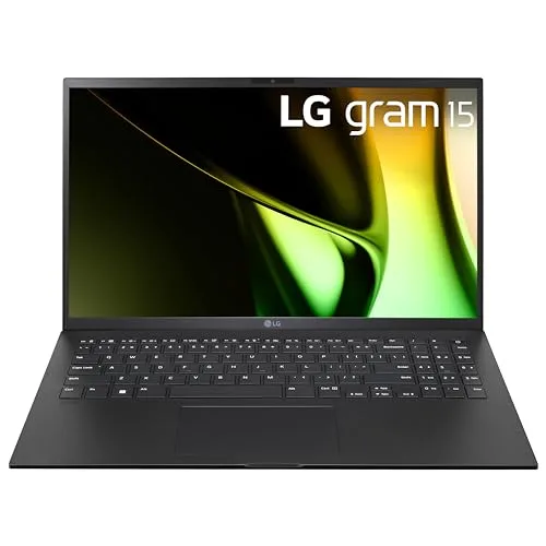 LG gram 15-inch Lightweight Laptop, Intel Evo Edition - AI-Enabled Intel Core Ultra 7 Processor, Windows 11 Home, 16GB RAM, 512GB SSD, Touch IPS Display, Black
