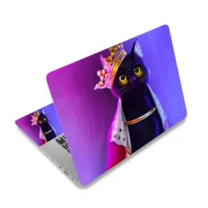 ARTSO 12 13 14 15 15.4 15.6 Inches Laptop Skin Sticker Decal Universal Netbook Skin Sticker Reusable Soft Notebook Art Protector Cover Decal, Purple Cat