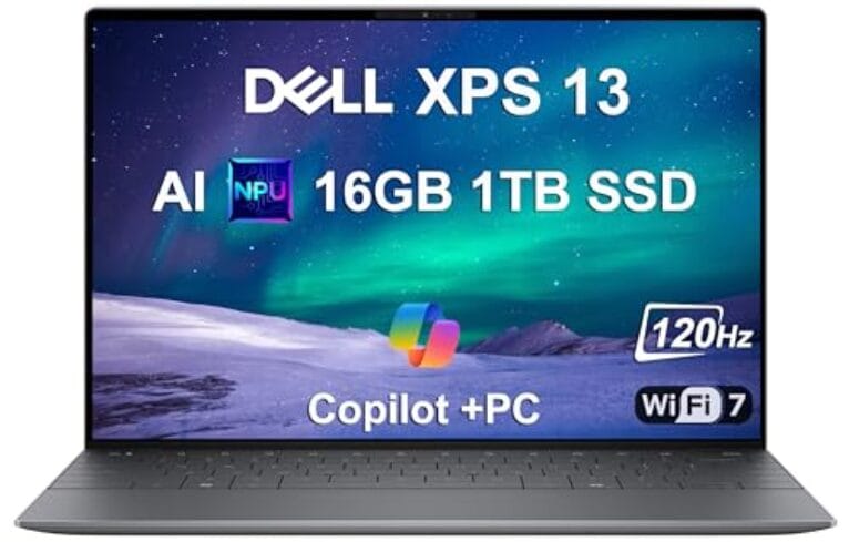 Dell XPS 13 9345 Laptop, Copilot+ AI PC (13.4" FHD+ 120Hz, Snapdragon X Plus (> Intel i7-1355U), 16GB 8448MT/s RAM, 1TB SSD), Thin & Light, 27 Hours Battery Life, IR Webcam, Wi-Fi 7, Win 11 Pro