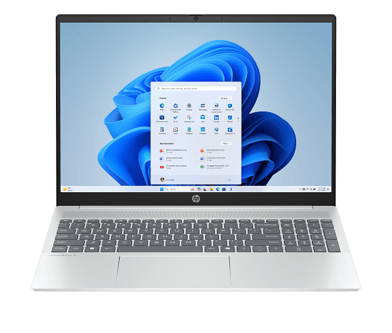 HP OmniBook 5 Laptop 16, Windows 11 Home, 16", Intel® Core™ 5, 16GB RAM, 512GB SSD, 2K, Glacier silver