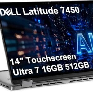 Dell Latitude 7450 7000, 2-in-1 Business AI Laptop (14" FHD+ Touch, Intel Ultra 7 165U (> i7-1365U), 16GB DDR5, 512GB SSD) Thunderbolt 4, IR Webcam, Fingerprint, Win 11 Pro, Prev-Gen Dell Pro 14 Plus
