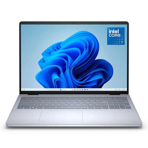 Dell 16 Laptop DC16251-16.0-inch 16:10 2K Touchscreen Display, Intel Core 7 150U Processor, 16GB DDR5 RAM, 1TB SSD, Intel Graphics, Windows 11 Home, 1 Year Basic Onsite Service, Cloud Blue