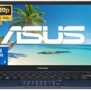 ASUS Vivobook 14" FHD Business Laptop Computer, Intel Core 5 120U (10-core) Processor, 16GB RAM 1TB SSD, Windows 11 Pro, AI Copilot, Camera Privacy Shutter, PLUSERA 8-in-1 Hub Included, Quiet Blue