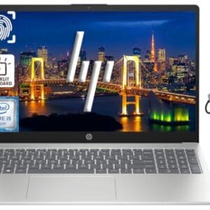 HP 15.6" Business Laptop Computer with AI Copilot, Intel 10-Core i5-1334U Processor, 16GB RAM 768GB Storage (256GB SSD+512GB External Docking Set), Win 11 Pro, FP Reader, Backlit Keyboard, Silver