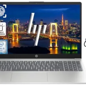 HP 15.6" Business Laptop Computer with AI Copilot, Intel 10-Core i5-1334U Processor, 16GB RAM 768GB Storage (256GB SSD+512GB External Docking Set), Win 11 Pro, FP Reader, Backlit Keyboard, Silver